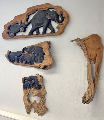 Hinausautokeskus norsut