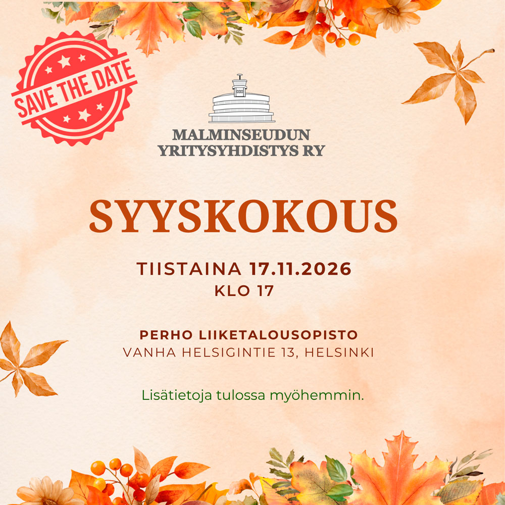 MSY Save the date Syyskokous 17.11.2026